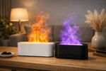 Aromatherapy flame oil diffuser
